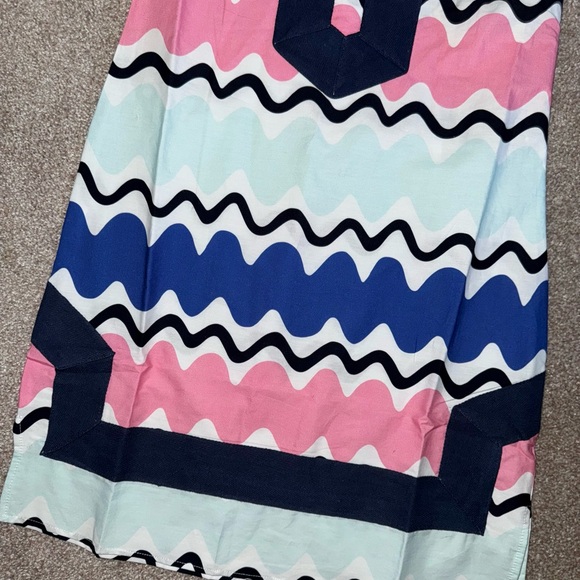 NWT Sail to Sable Tuckernuck Pink Blue Wave Print Tunic Dress XXS $188 - Picture 2 of 4